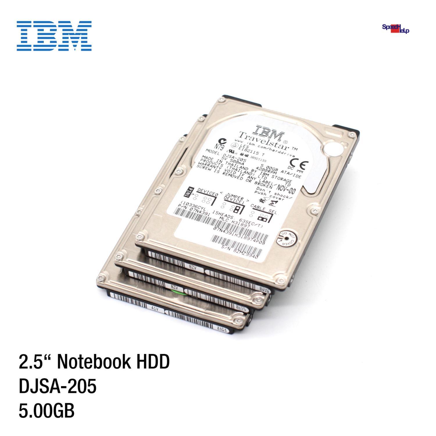 IBM DJSA-205 5.0GB 2.5" INCH NOTEBOOK LAPTOP HDD HARD DRIVE HARD DISK 07N4391 OK