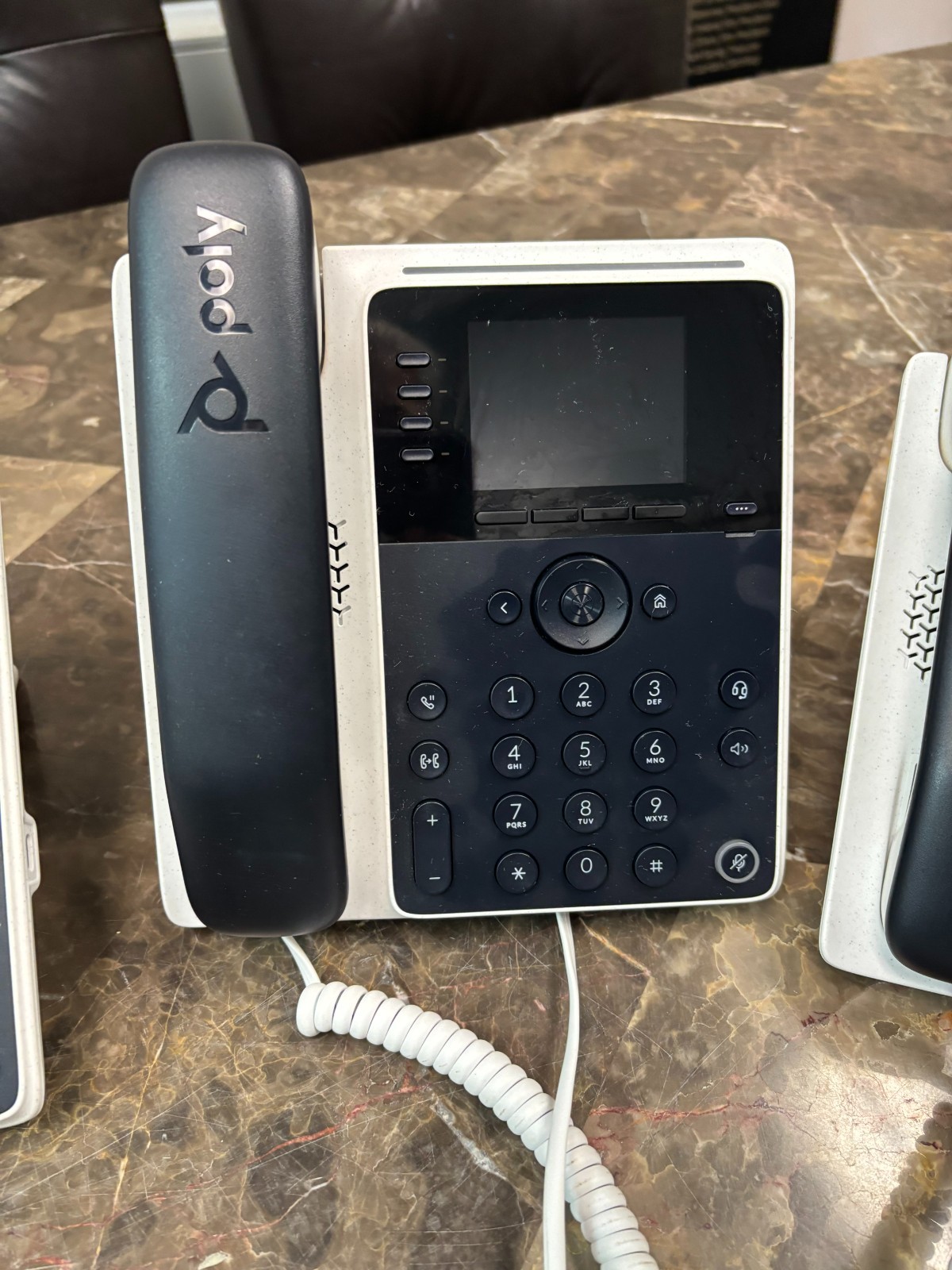 Poly Edge E220 Corded Desktop Business VoIP Phone Bluetooth Up to 16 Lines