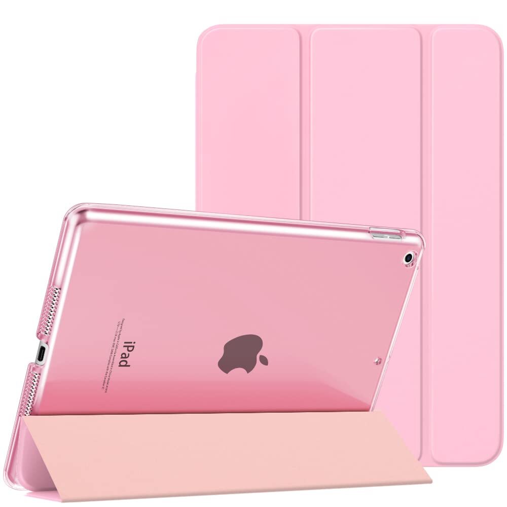 MoKo Case for iPad 10.2 iPad 9th Generation 2021 (Flowers Pink)