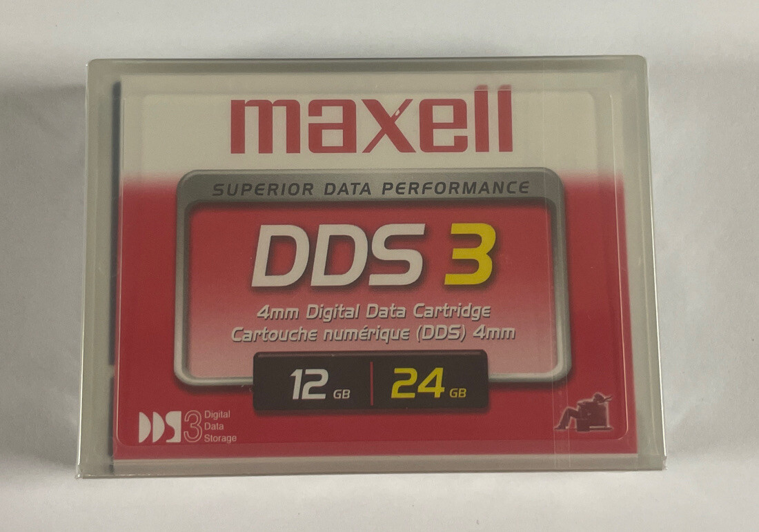 DDS-3 Data Tape 12/24GB 4mm 125m - New Factory Sealed