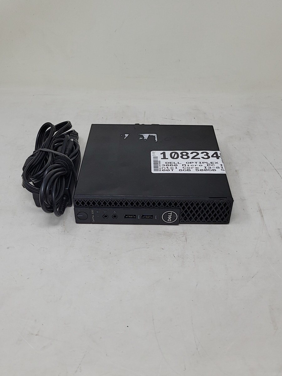 DELL OPTIPLEX 3060 Micro PC Intel Core I3-8100T 8GB 500GB SEE NOTES