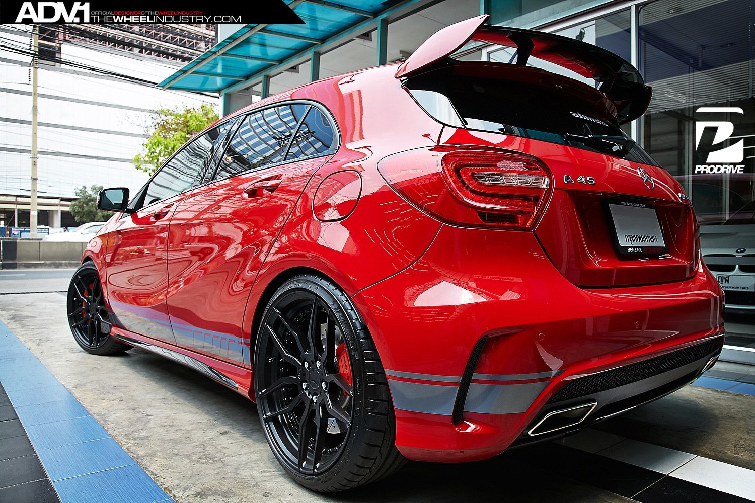 Cars adv 1 wheels tuning mercedes a45 Desk Mat Stitched