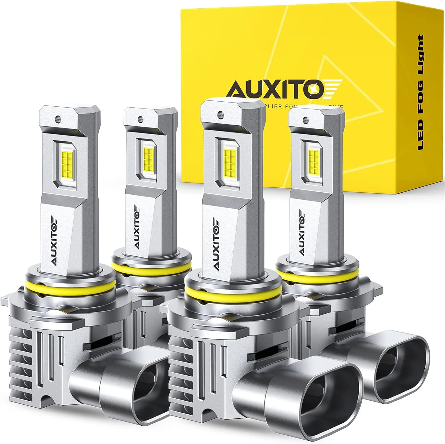AUXITO 9005 9006 Combo 6500K White 180,000LM Mini Size Plug and Play,4PCS