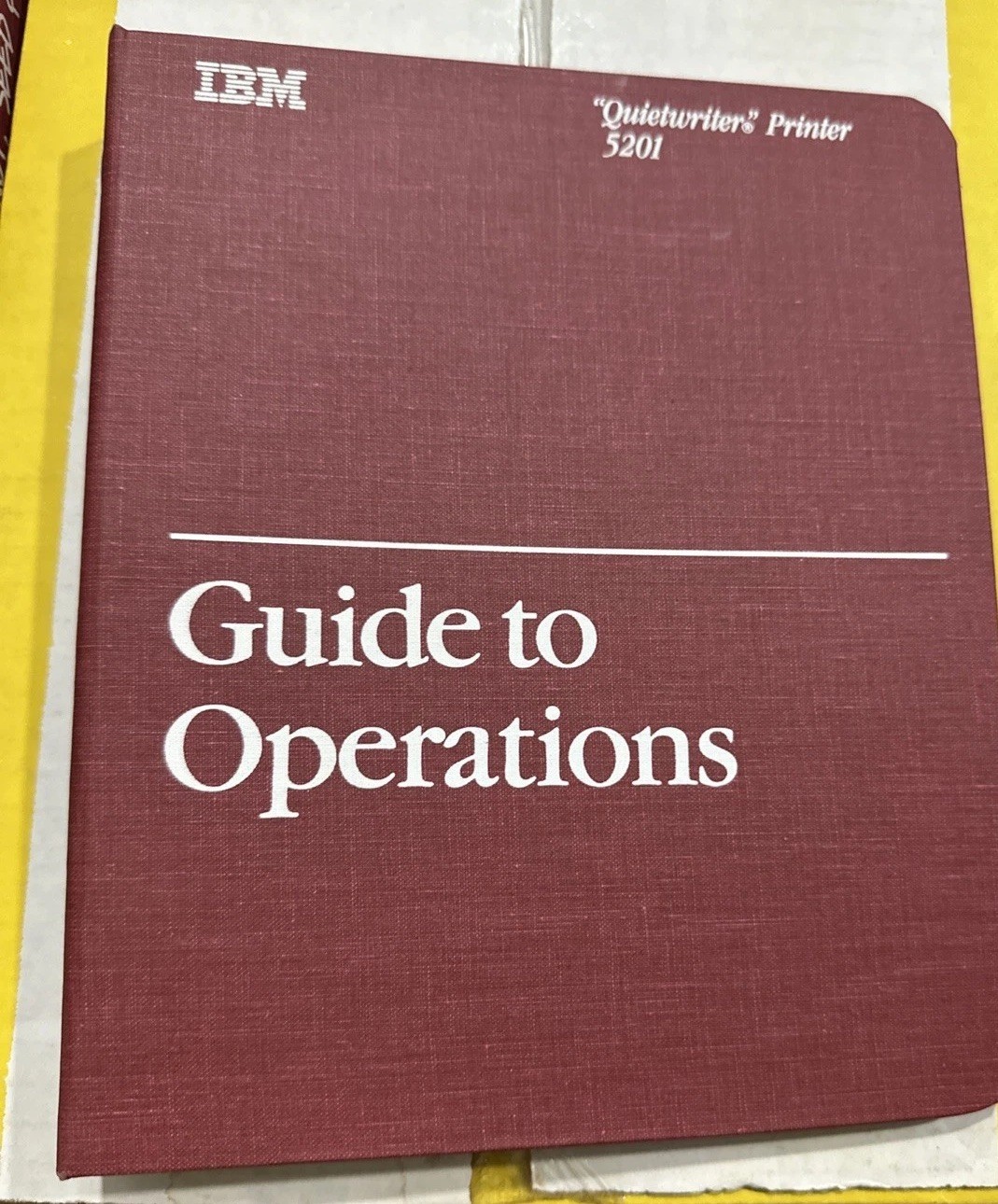 IBM Guide to Operations Personal Computer Hardware Reference Library 6322510📖💻