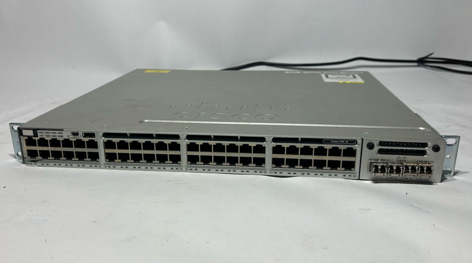 Cisco Catalyst 3850 48-Port Switch C3850-NM-4-10G Dual PSU Tested Working