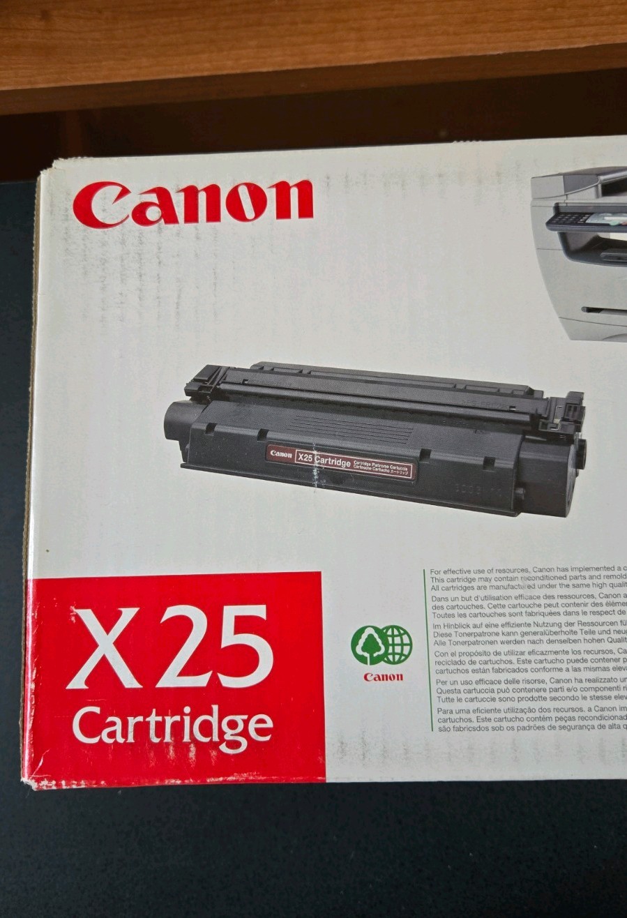 Canon X25 Genuine/Original Black Laser Toner for imageCLASS MF5500 8489A001[AA]