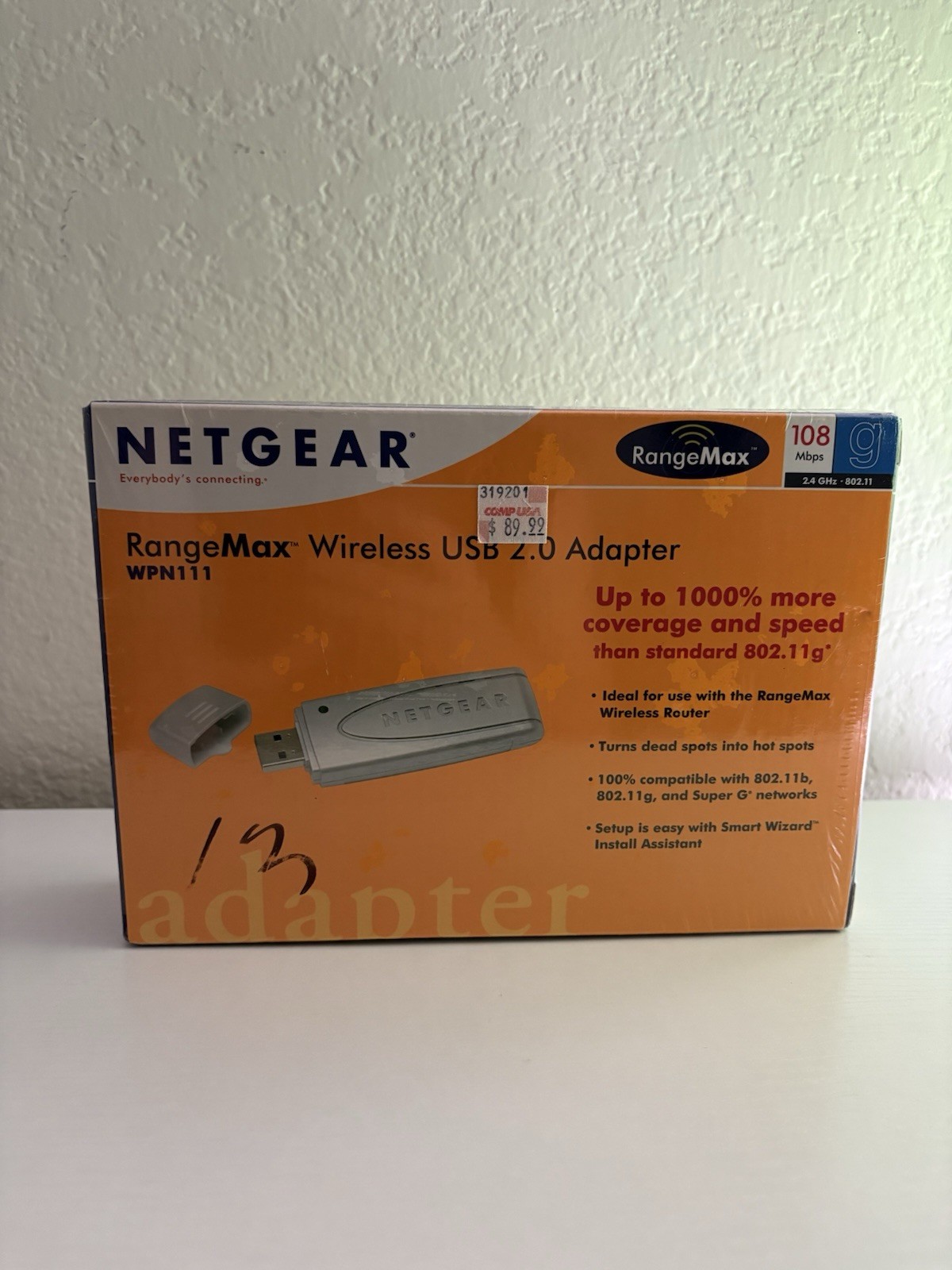 Netgear RangeMax Wireless USB 2.0 Adapter WPN111 *SEALED IN BOX