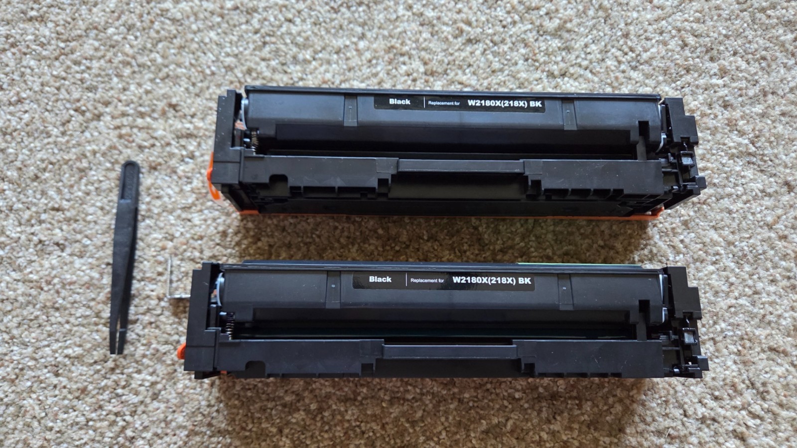 MYTONER 2 Pcs Black Compatible Toner Cartridges (NO CHIP) Replacement forHP 218X