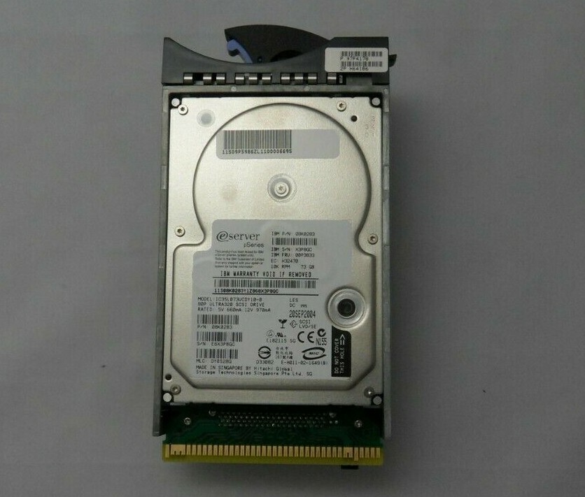 IBM 73.4GB 3.5-INCH 10000RPM HARD DRIVE 00P3072 03N5261 03N6325