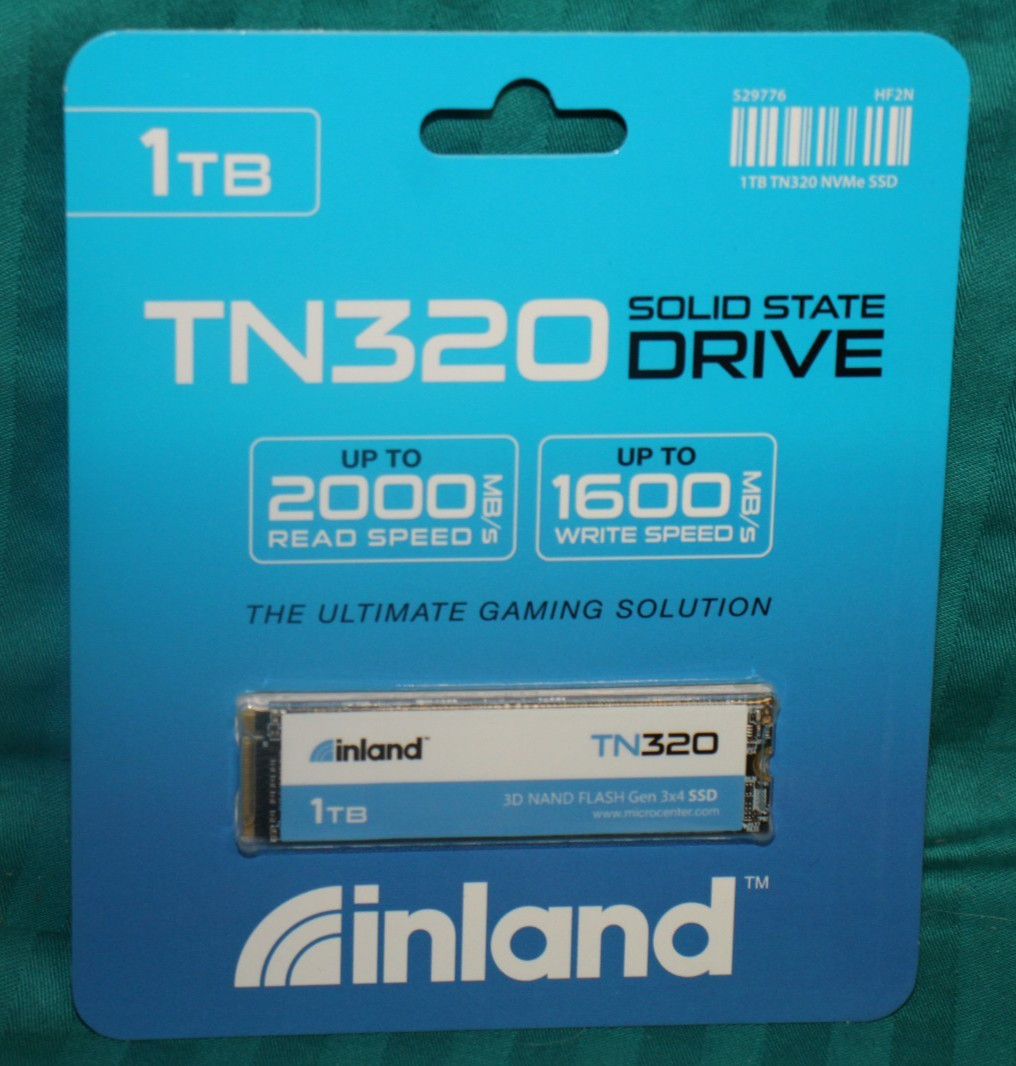 Inland TN320 1TB M.2 NVMe SSD 3D NAND PCIe Gen3 x4 Solid State Drive
