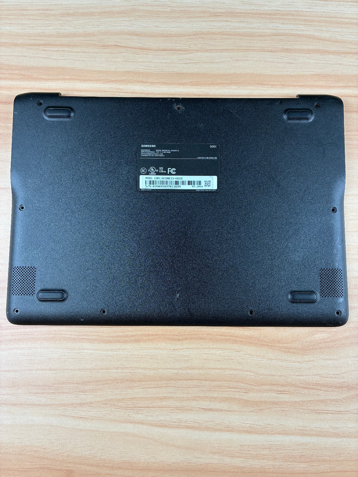 Samsung Chromebook 11.6" XE500C13-K01US Bottom Case Base BA98-00759A 104
