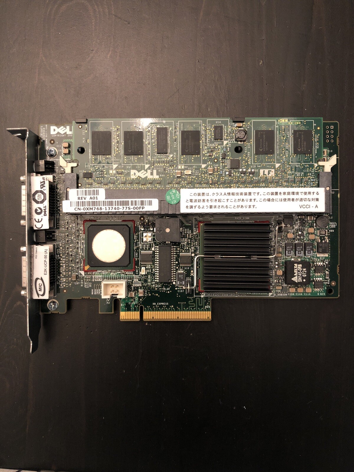 Dell 0XM768 Perc 5E PCI-Express SAS RAID Controller Card