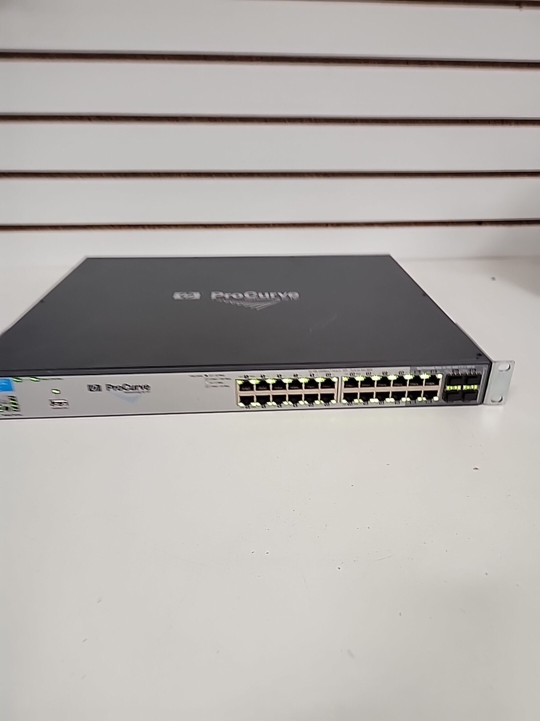 HP ProCurve 2910al-24G 24-Port Gigabit Switch J9145A POWERS ON BH