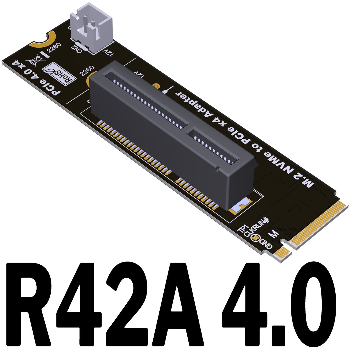 ADT-Link M.2 NVMe to PCIe 4.0 X4 X16 Adapter Card M2 NVMe PCIe4.0 Riser Adapter