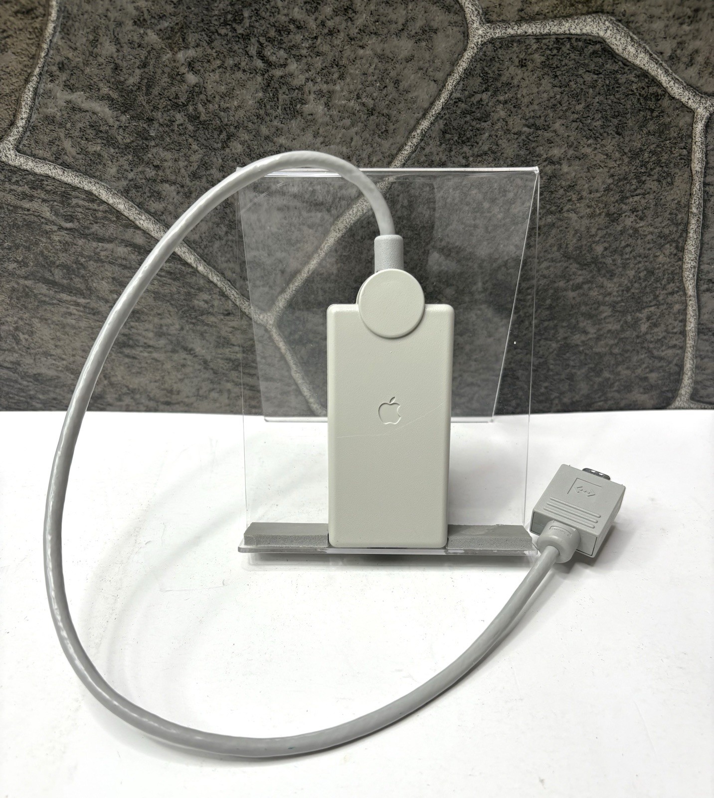 Vintage Apple Ethernet Twisted-Pair Transceiver M0437 RJ45 AAUI Adapter Beige