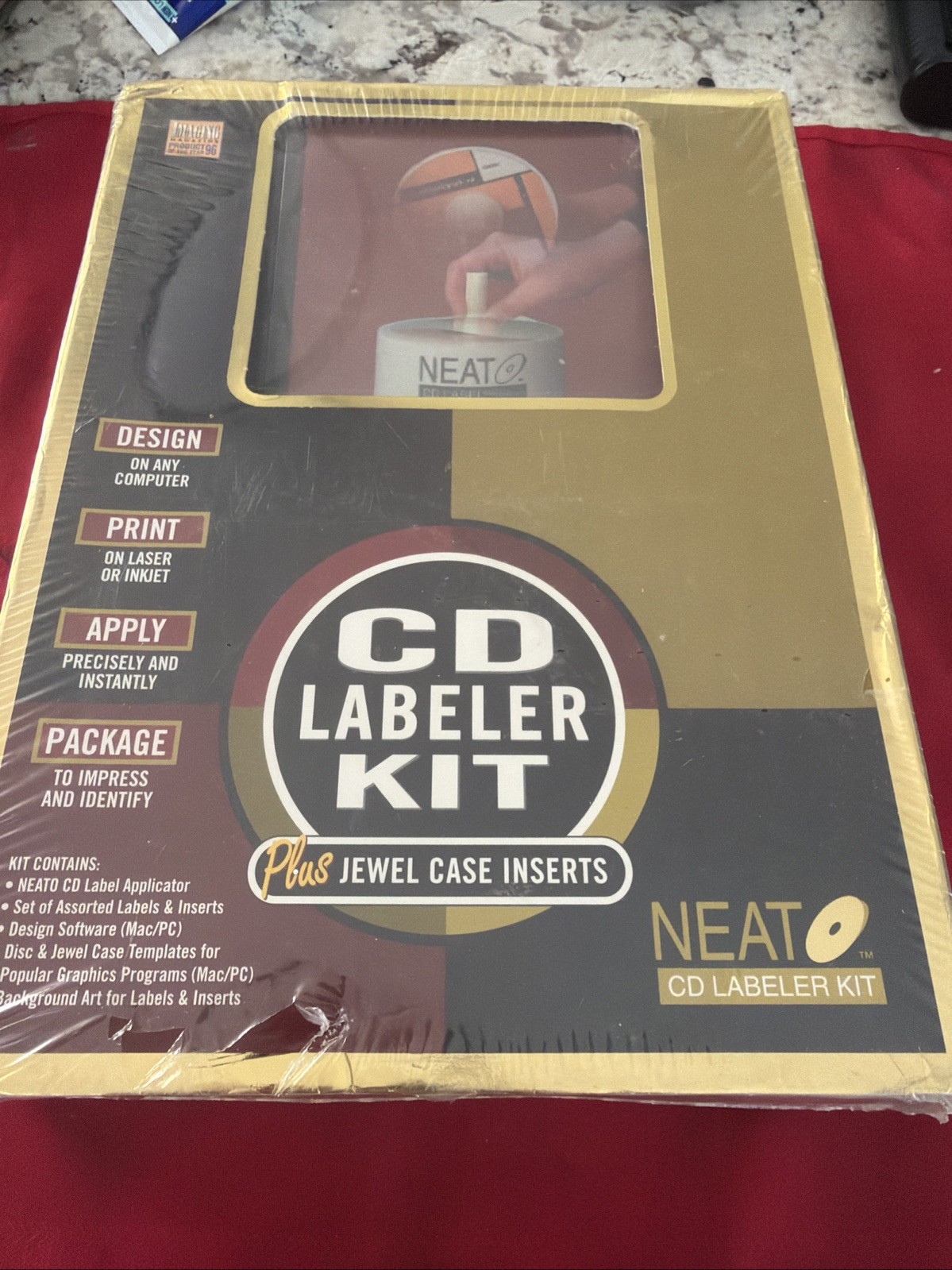 Vintage NEAT NEATO CD Labeler Kit Software Mac/PC & Case Inserts NEW SEALED