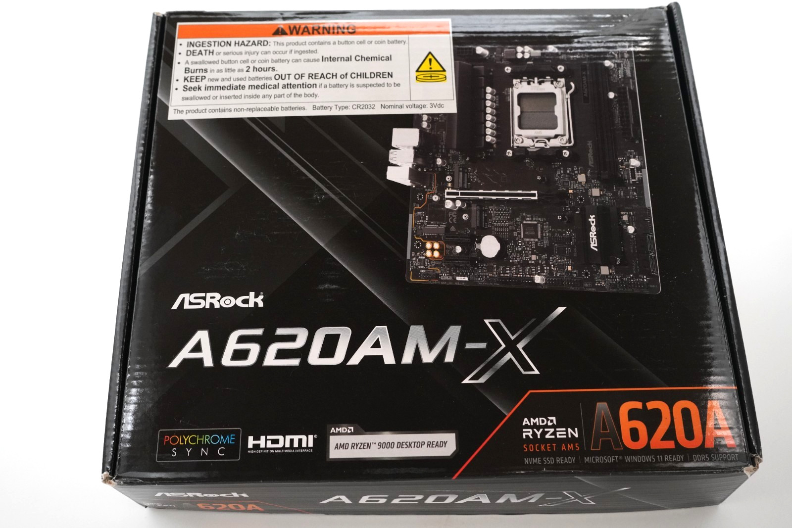 ASRock A620AM-X AM5 DDR5 Micro ATX Motherboard 90-MXBST0-A0UAYAZ