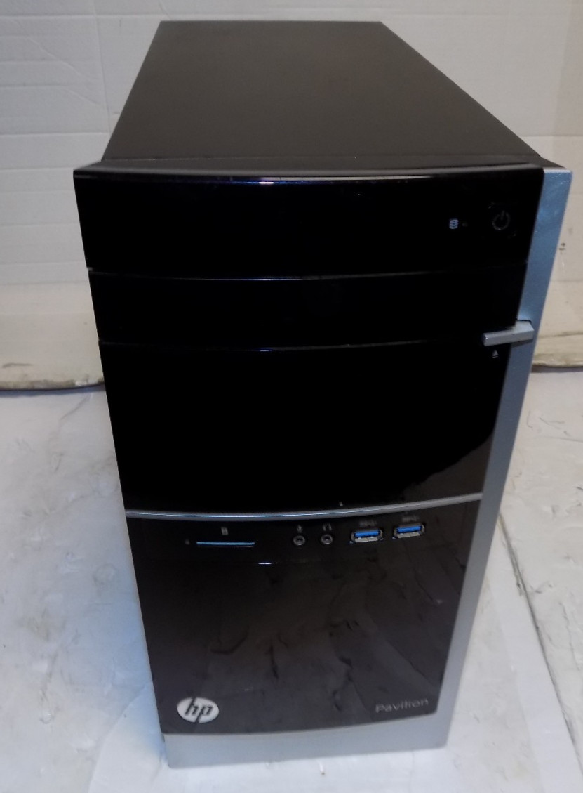 HP 500-217C Desktop Computer 8GB RAM 1 TB HDD 16 GB SSD AMD A8-6500 Win 10