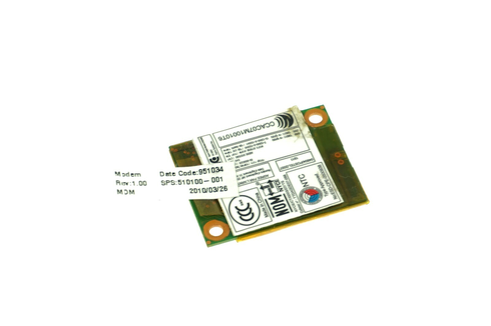 510100-001 506839-001 GENUINE HP MODEM CARD PROBOOK 4510S (A) (CB71)