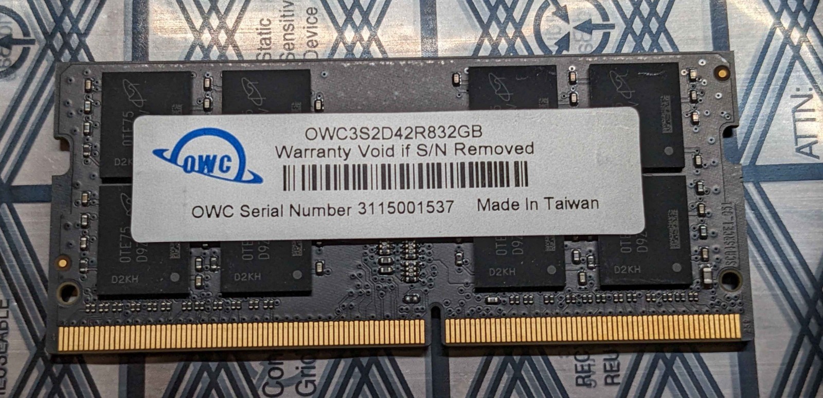 OWC 32GB (1x32) DDR4 3200MHz CL22 SODIMM OWC3S2D42R832GB