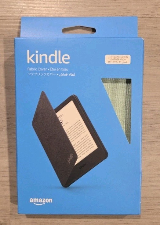 Genuine Amazon Kindle Fabric Cover for 11th Generation – Green – New