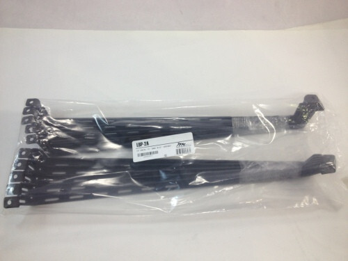 Middle Atlantic LBP-2A Lacing Bar L Shaped 19" / 2" Offset Black - Pack of 10