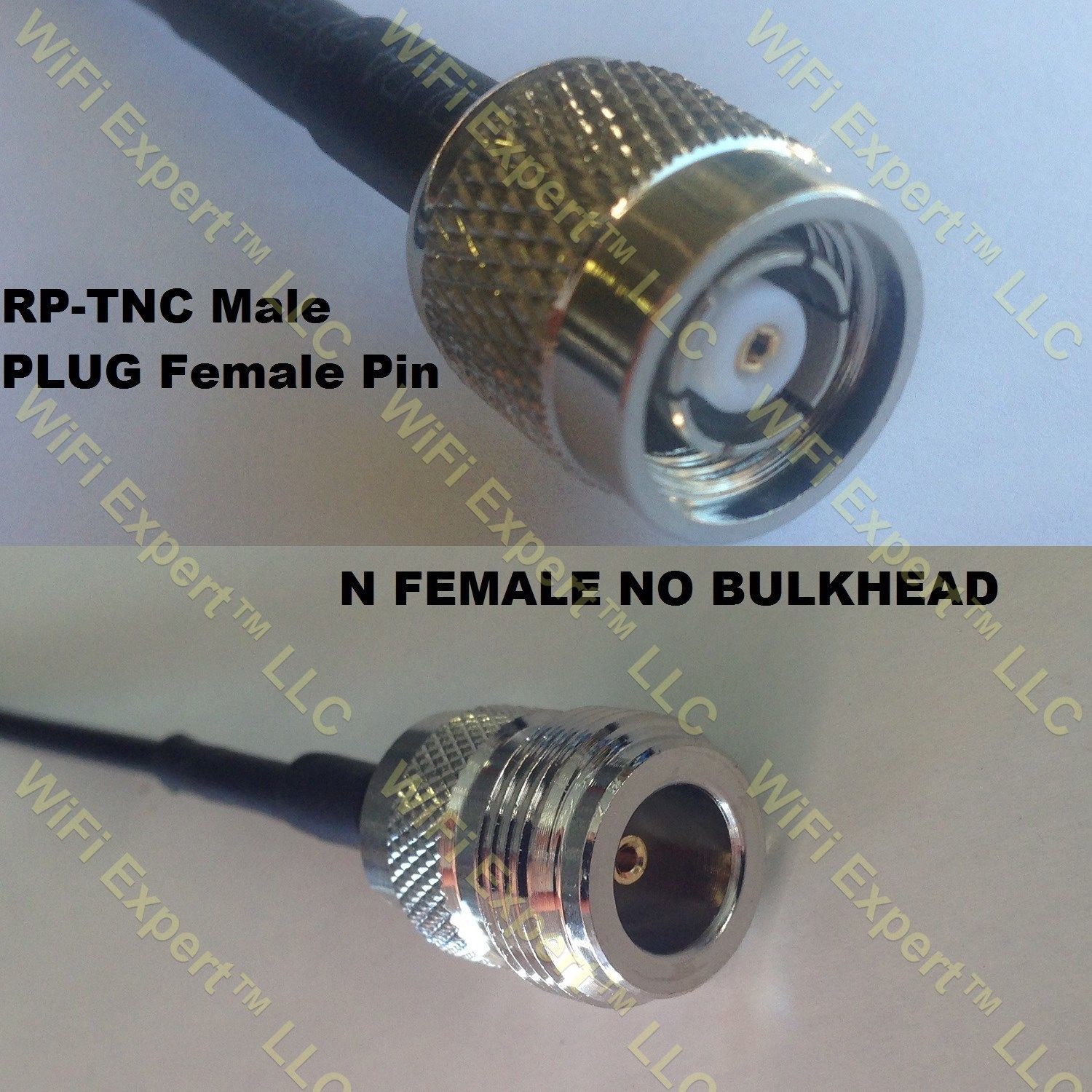10 feet RG58 RP-TNC MALE to N FEMALE Coaxial RF Pigtail Cable ships from USA