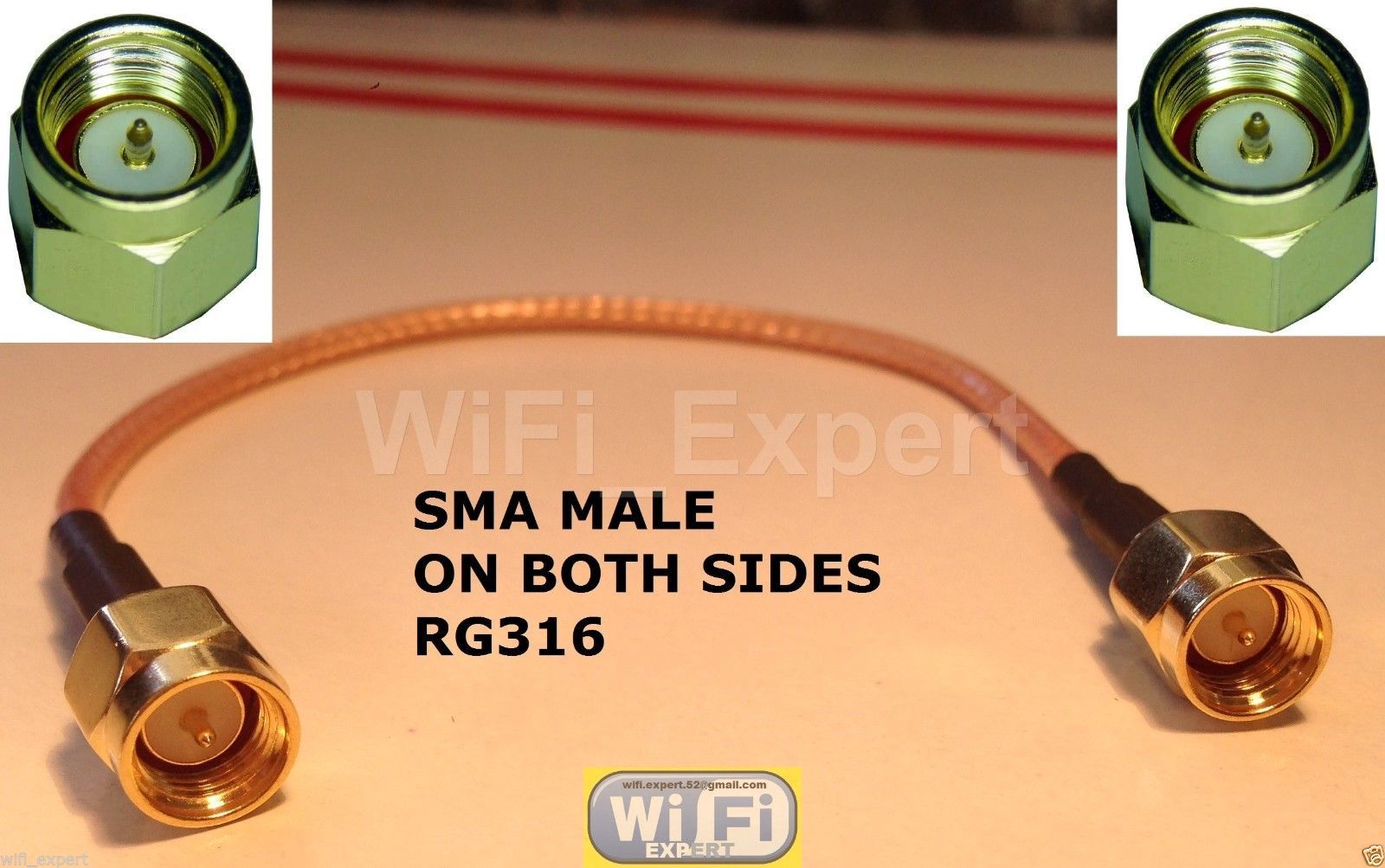 6 INCH SMA Male to SMA PLUG Jumper Pigtail Cable RG316 High Quality LOW LOSS