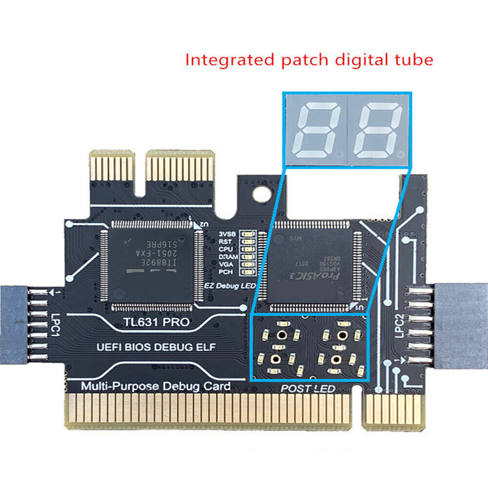 PC PCI Mini PCI-E Laptop TL631 Pro Motherboard Diagnostic Analyzer Tester Cards