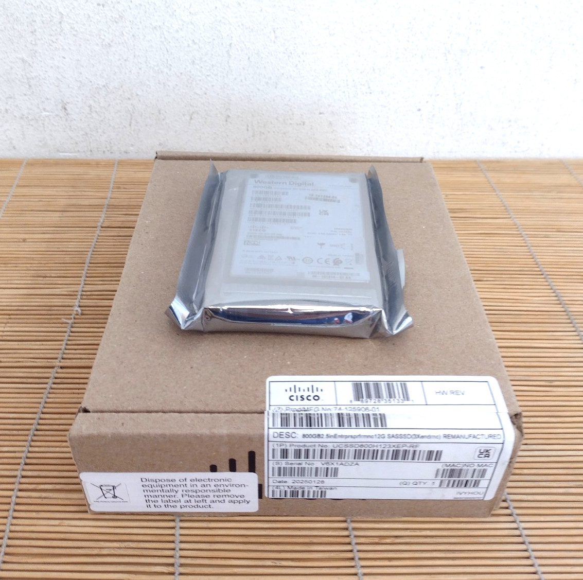 Cisco UCS-SD800H123X-EP-RF 800GB 2.5in Enterprise Performance 12G SAS SSD Open
