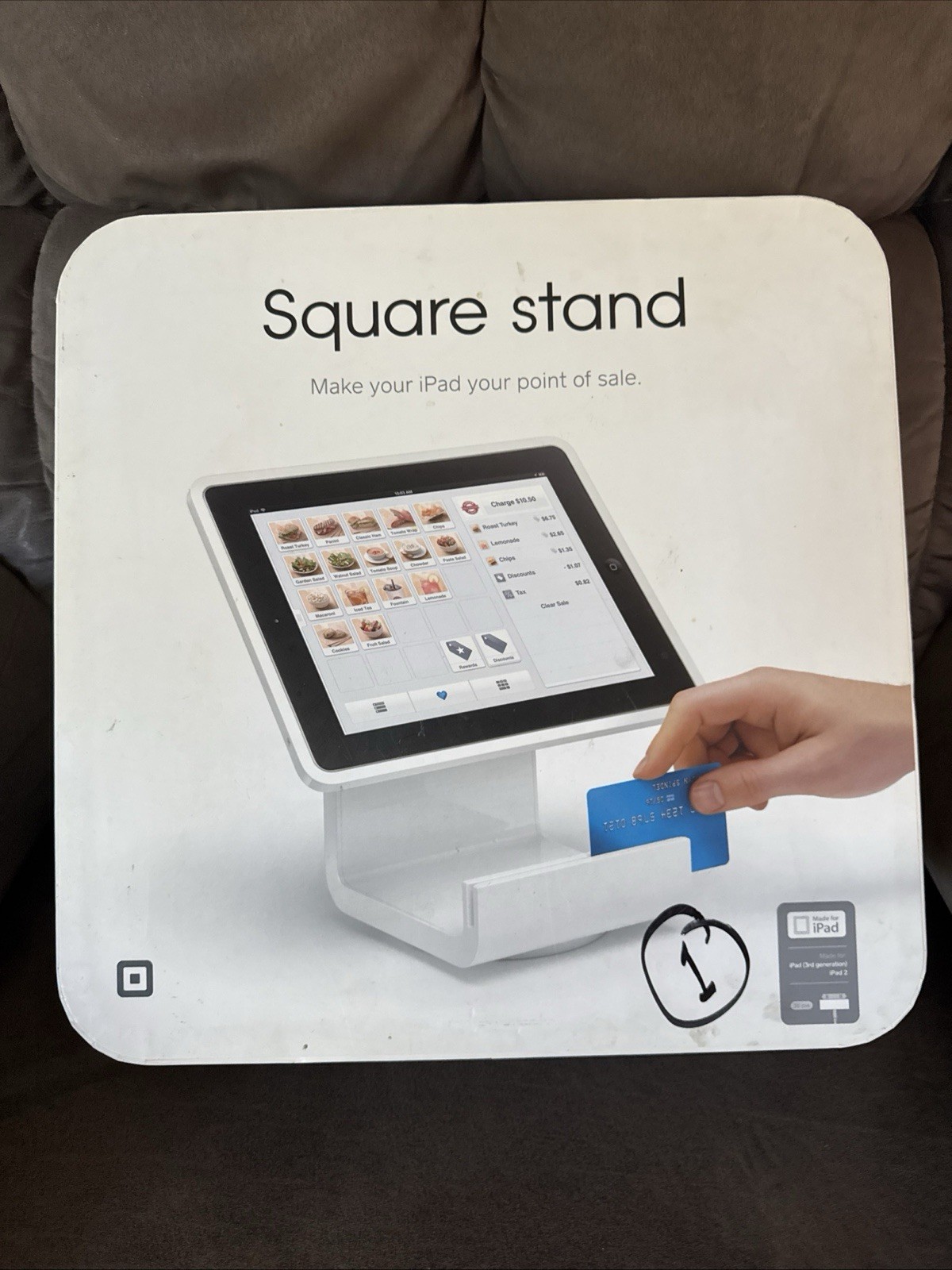 Square Stand Point of Sale POS for iPad 2 - 30 Pin Card Reader 3rd Generation