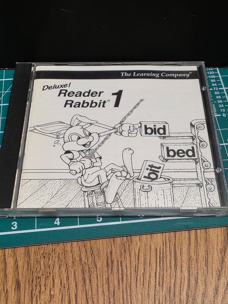 1994 The Learning Company Deluxe Reader Rabbit 1 Ages 3-6 PC CD Windows MAC