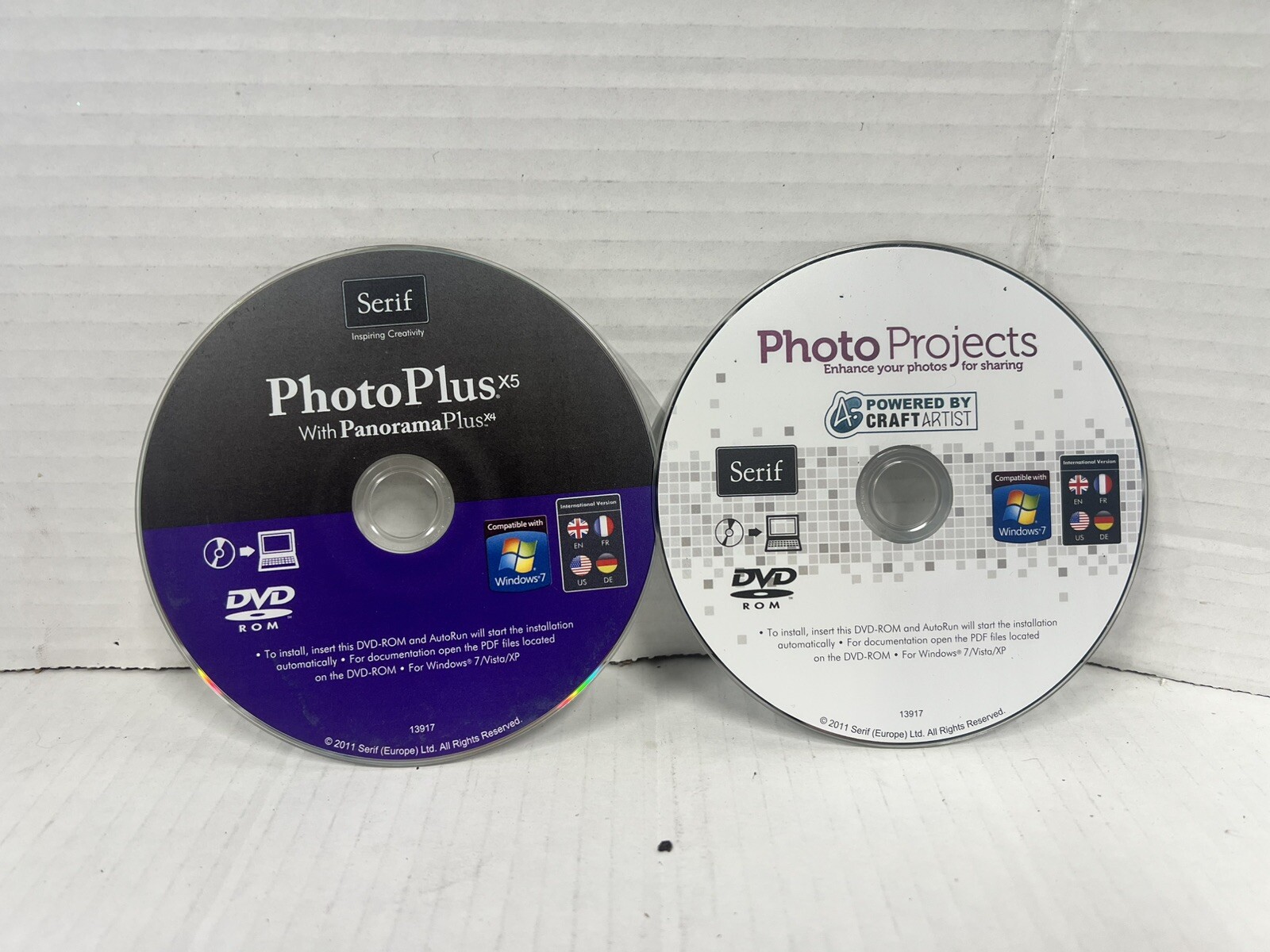 Serif PhotoPlus X5 plus Photo Projects Disc -  Digital Studio Editing - No Key