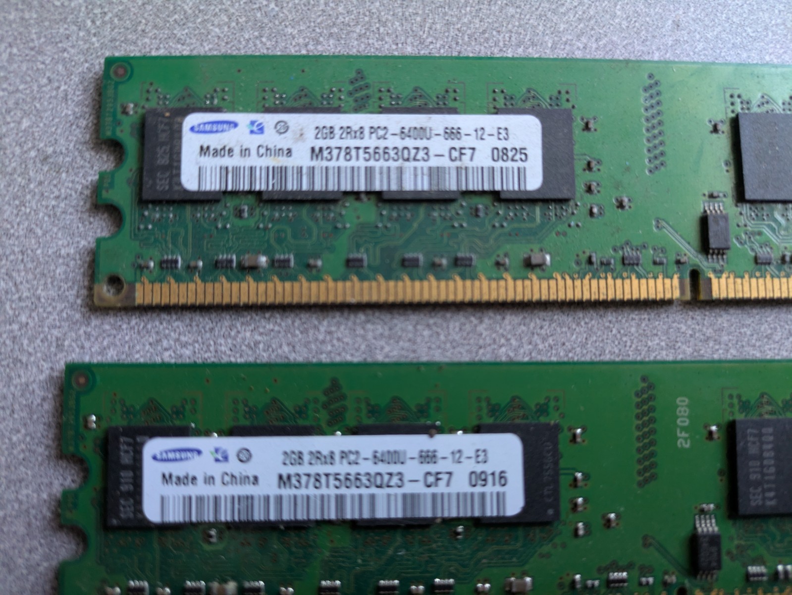 Samsung 4GB (2x2GB) DDR2 DIMM PC2-6400U 240-Pin M378T5663QZ3-CF7