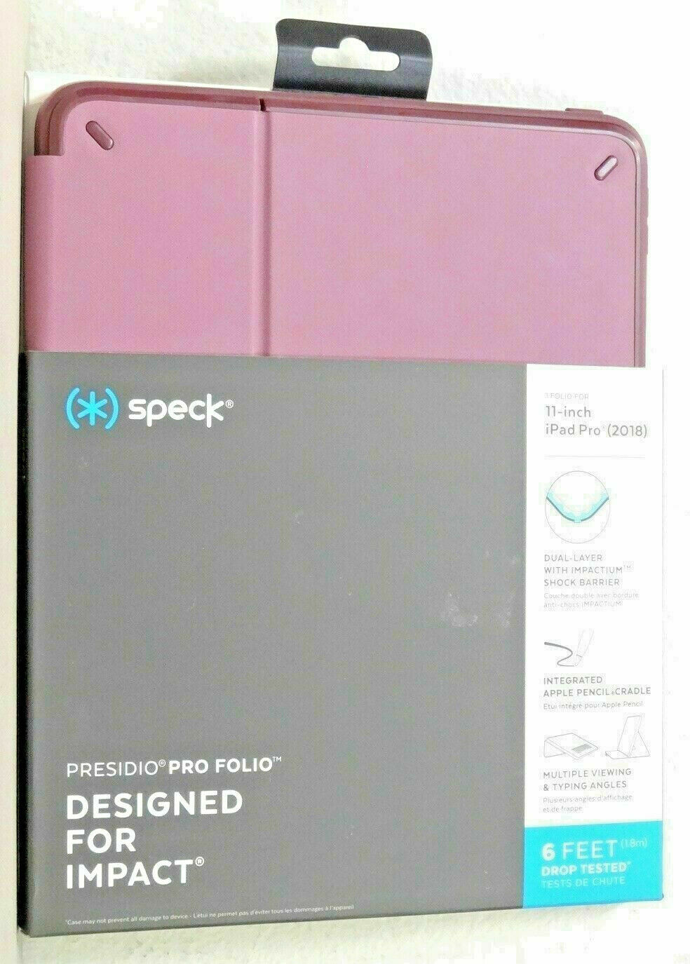 Speck - Presidio ProFolio Case for Apple® iPad® Pro 11" - Plumberry Purple NEW