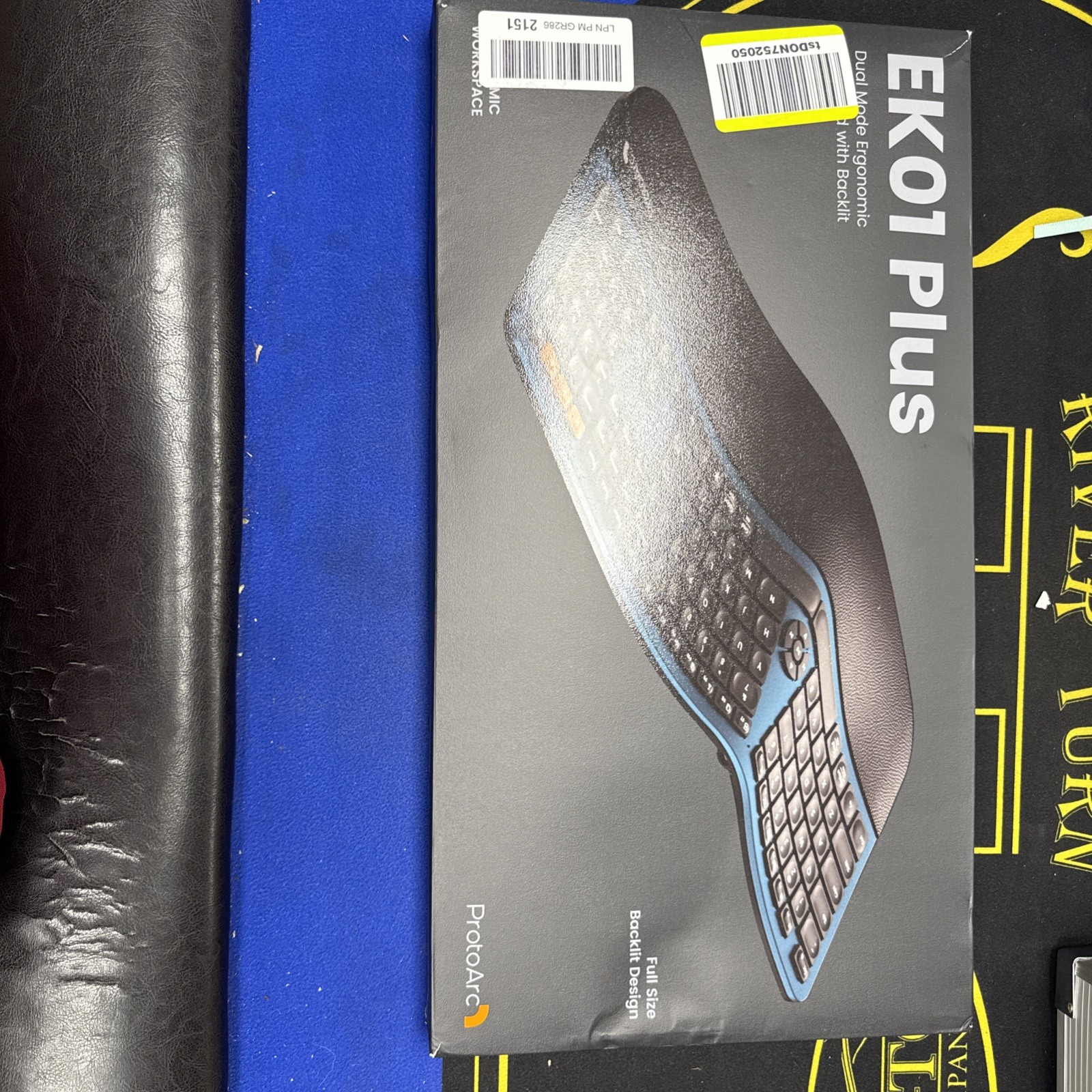 ProtoArc EK01 Plus Ergonomic Bluetooth Keyboard Backlit Wireless - New Open Box