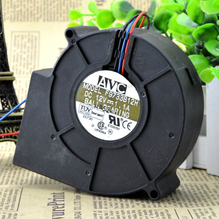 1PC NEW AVC F9733B12H F9733B12HP 12V 1.1A 9CM 9733 