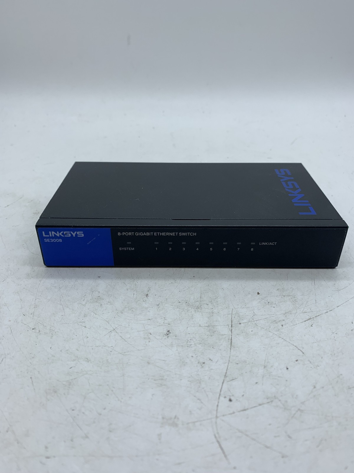Linksys SE3008 8-Port Gigabit Ethernet Switch No AC ~ 
