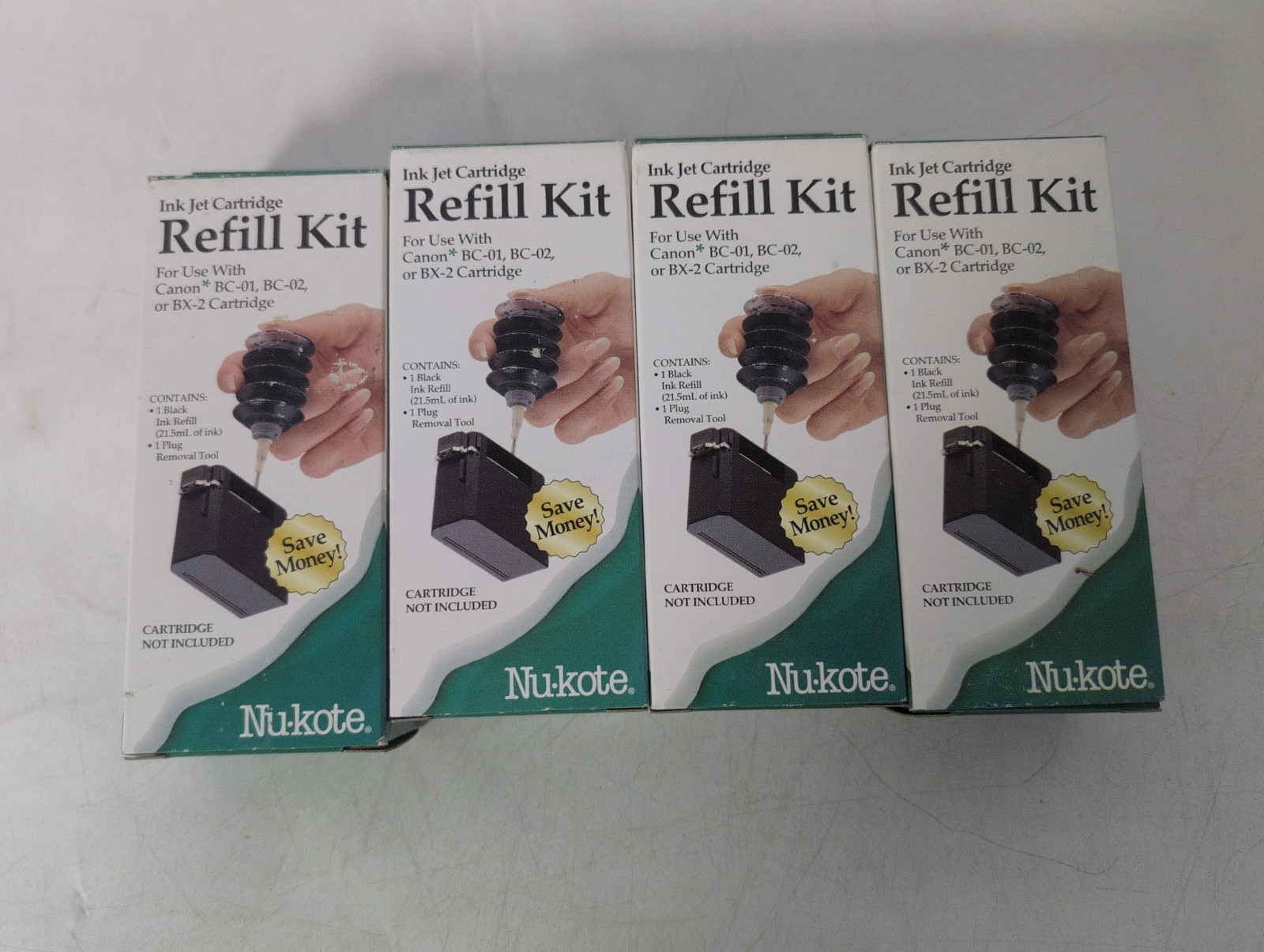 LOT OF 4 INK JET CARTRIDGE REFILL KIT  RF20 NU-KOTE