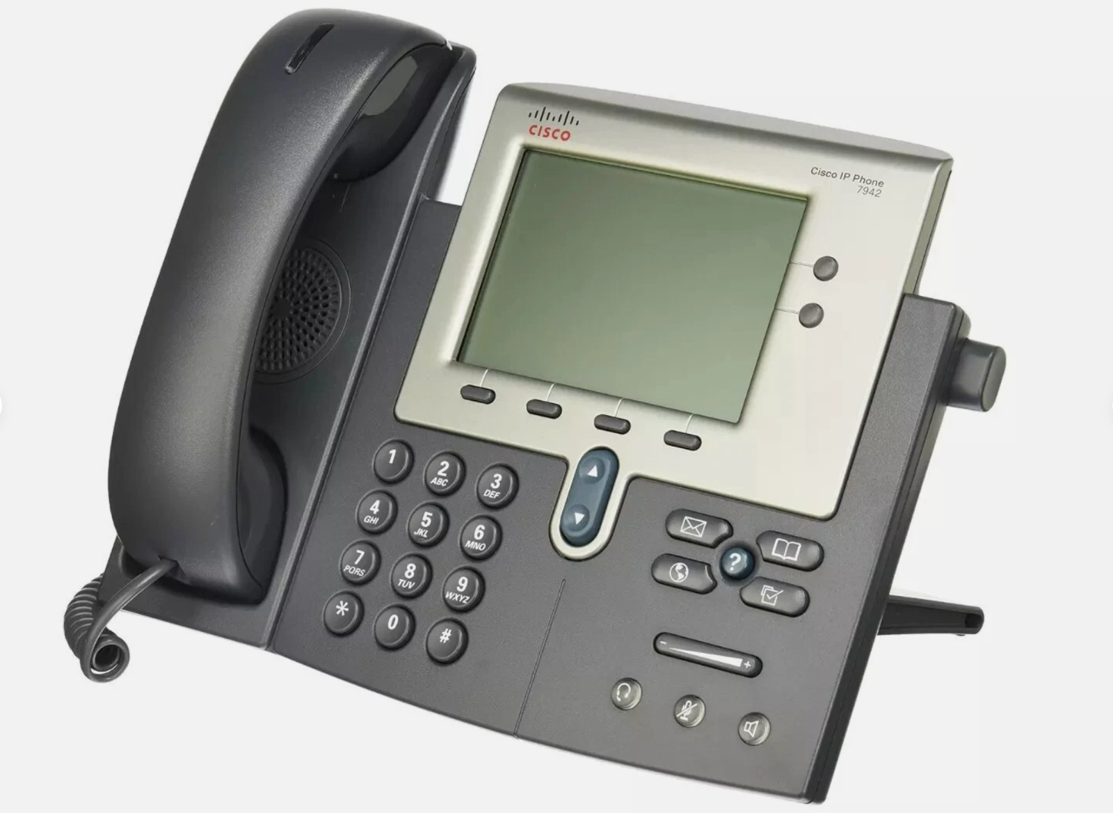 Cisco CP-7942G IP VoIP Ethernet Desktop Phone, Cable, & Handset
