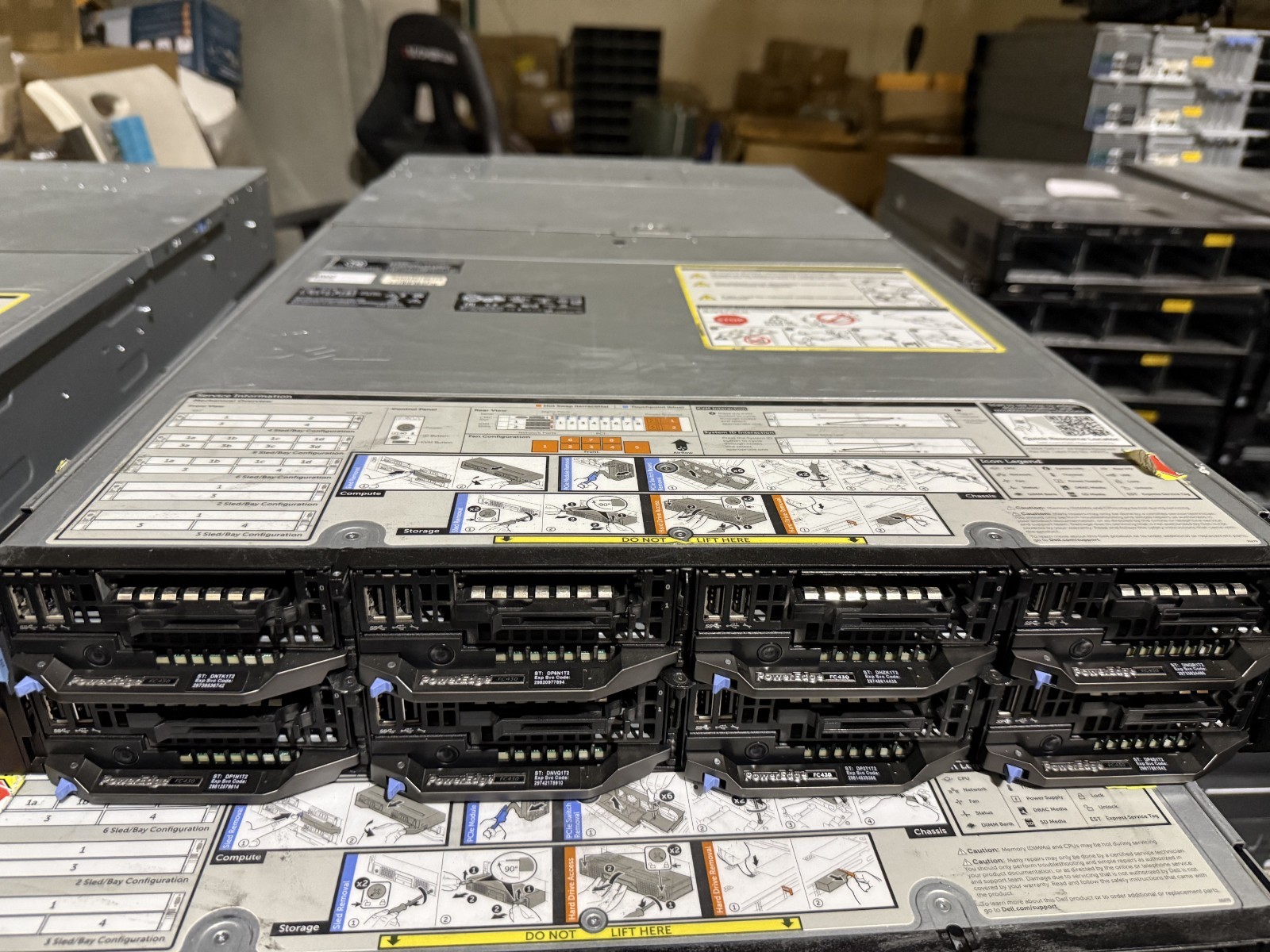 Dell PowerEdge FX2s + 8x FC430 Blades 16x E5-2630v4 160 Cores Rails No PSU/RAM