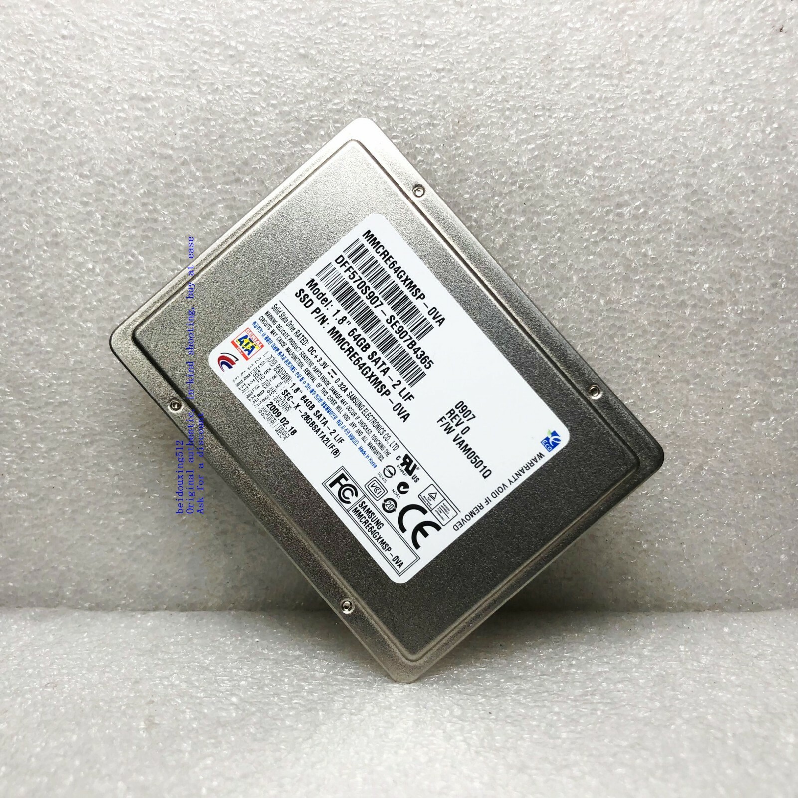 SAMSUNG 1.8'' 64GB SATA-2 LIF SSD hard drive ,Tested to work perfectly