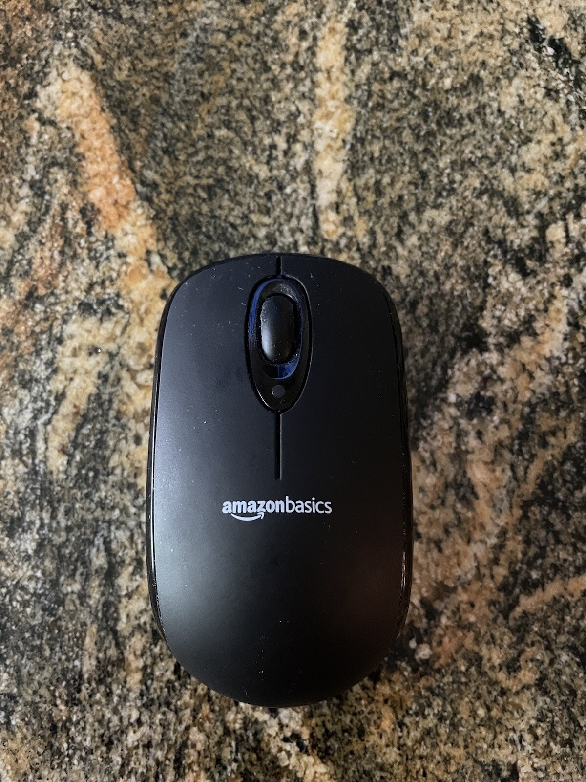 Genuine Amazon Basics MG-0975 Rev A Small Black Wireless Computer Mouse