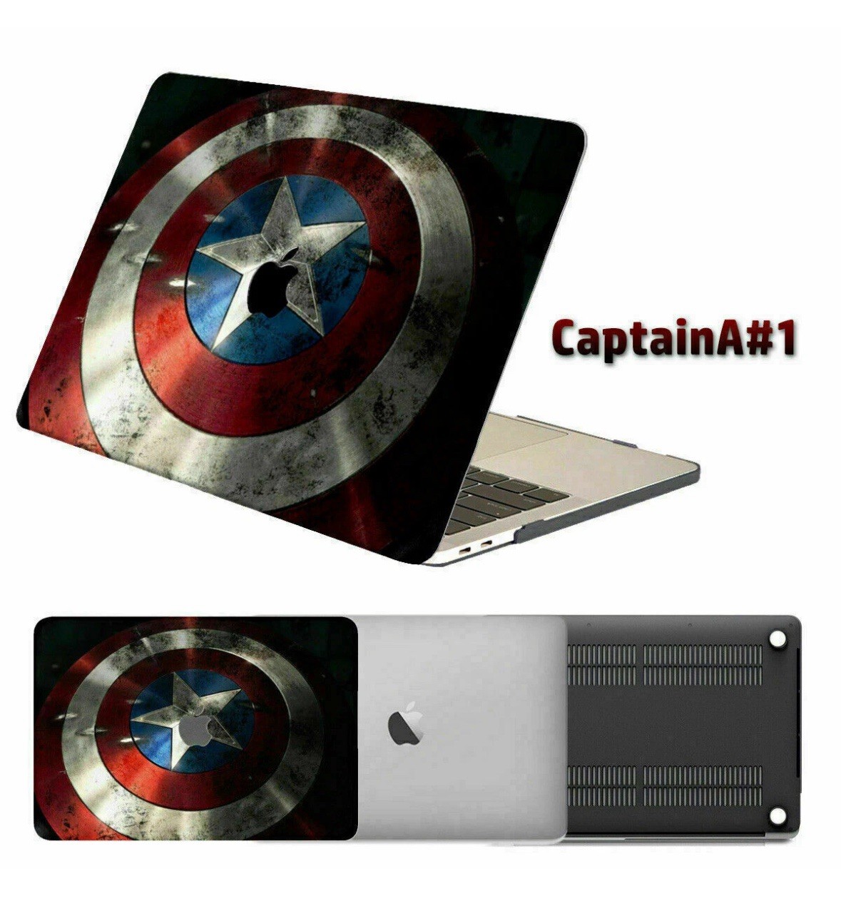 Avengers Captain America Shield Case - Hard Cover For MacBook Air 13.6" M2 A2681