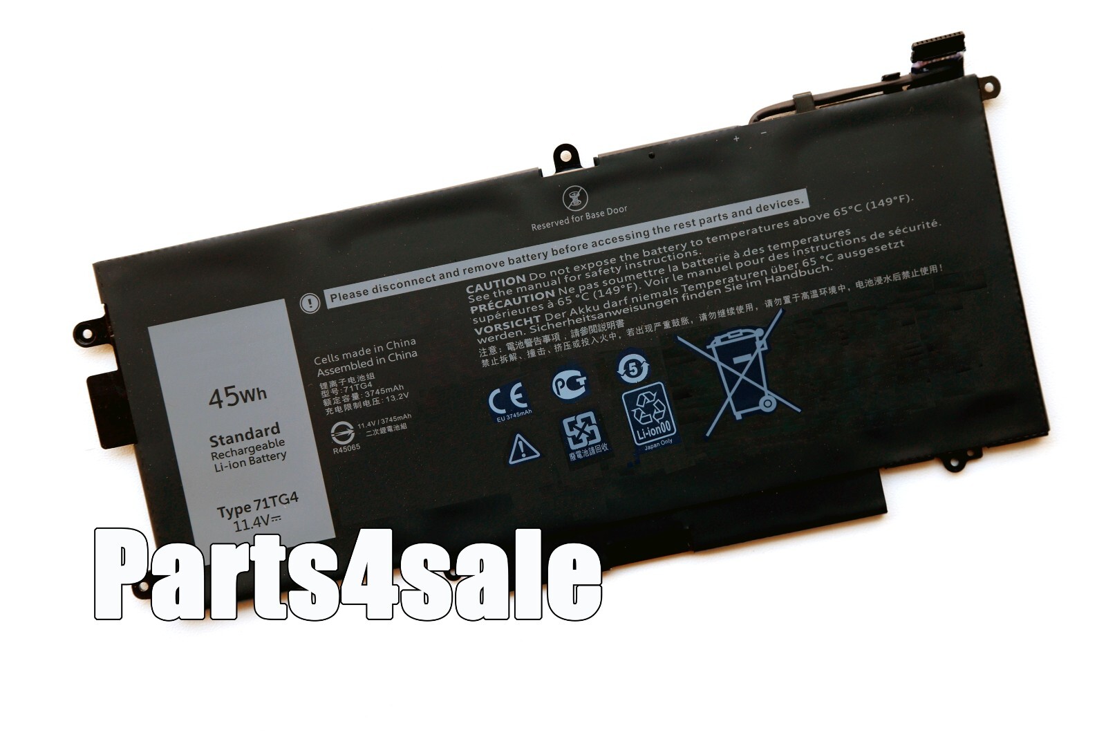 45Wh NEW 71TG4 Laptop Battery for Latitude 3189 5289 7389 7390 2-in-1 Series