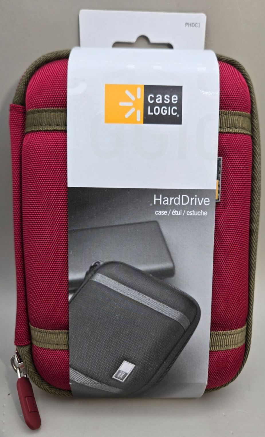 New Case Logic PHDC-1 Red Small EVA Hard Drive Case