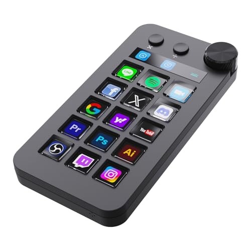 ActionRing Stream Controller Deck: A space-saving vertical left-hand device with