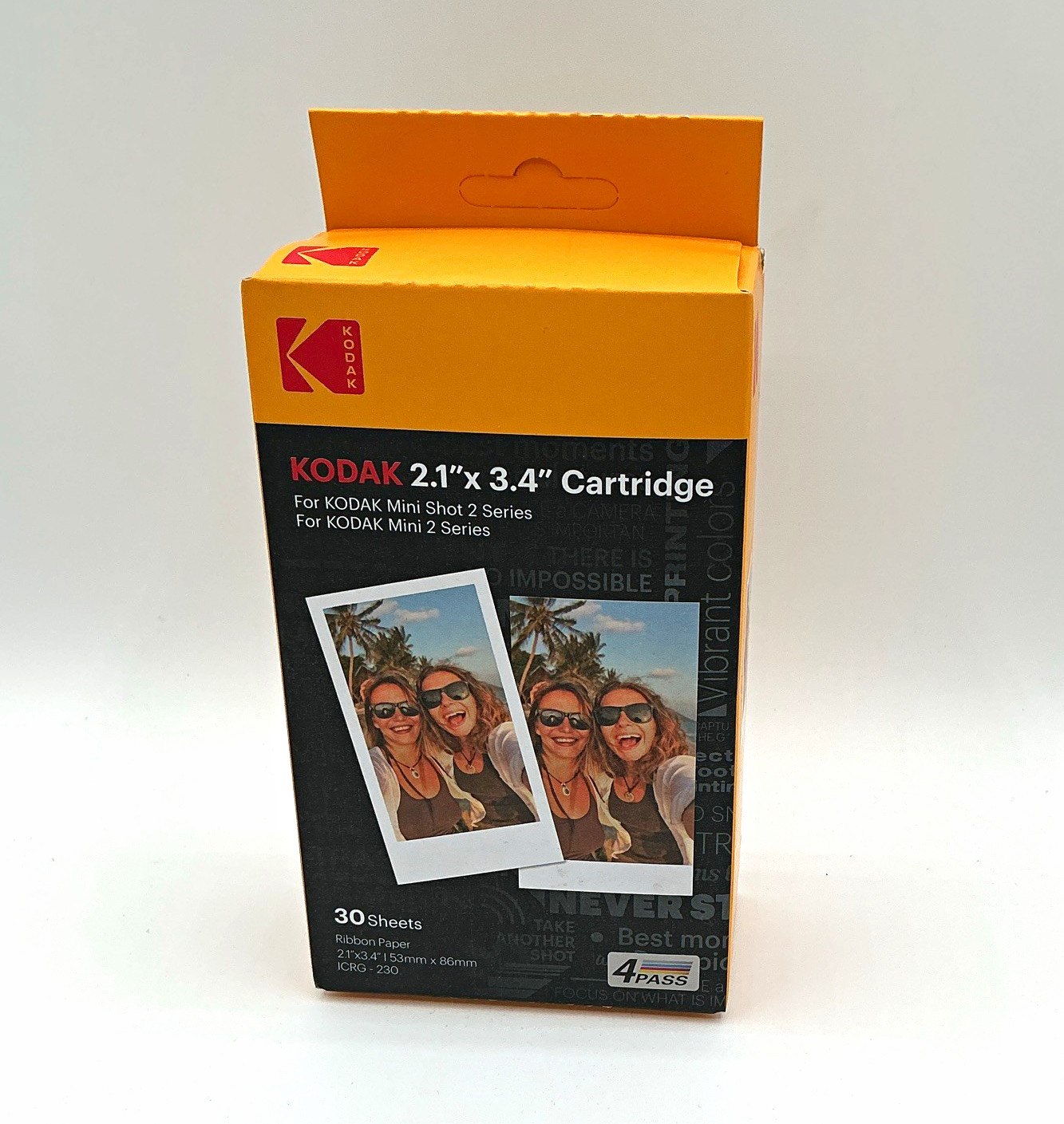 Kodak 2.1x3.4 Glossy Photo Paper Cartridge 30 Sheets Mini 2/Mini Shot 2 ICRG-230