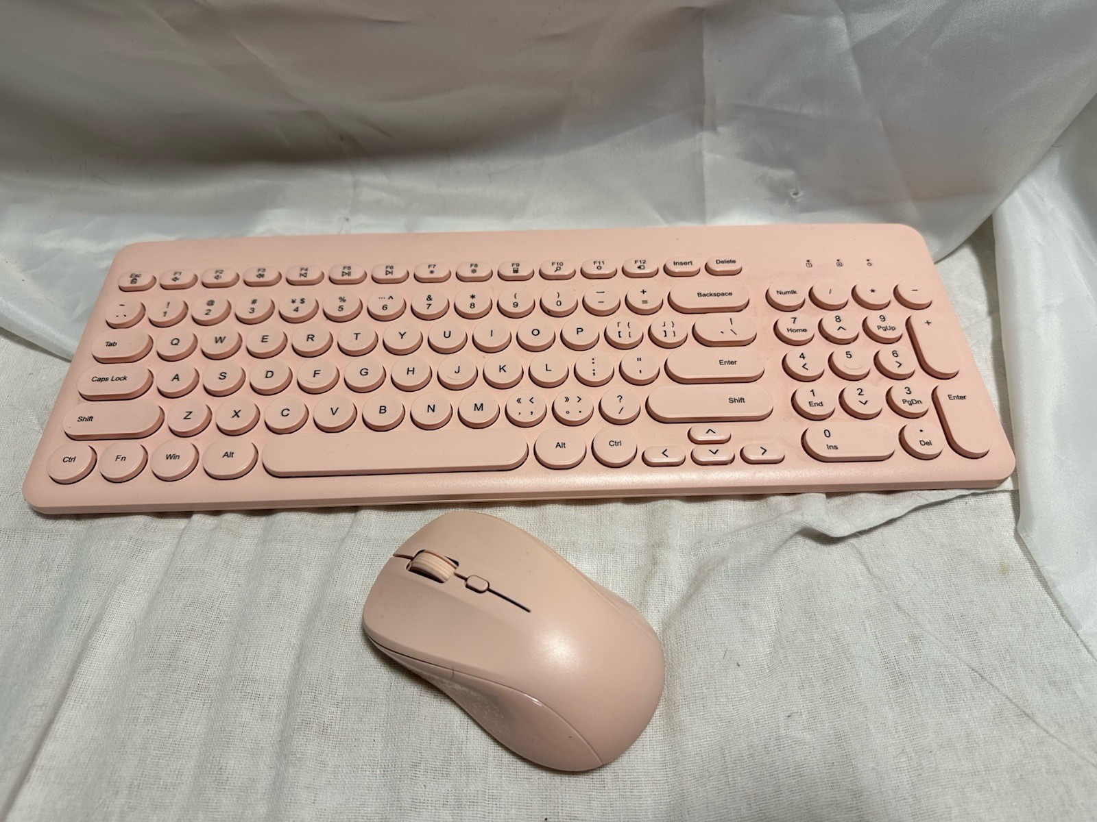 Arcwares Pink Wireless Keyboard And Mouse
