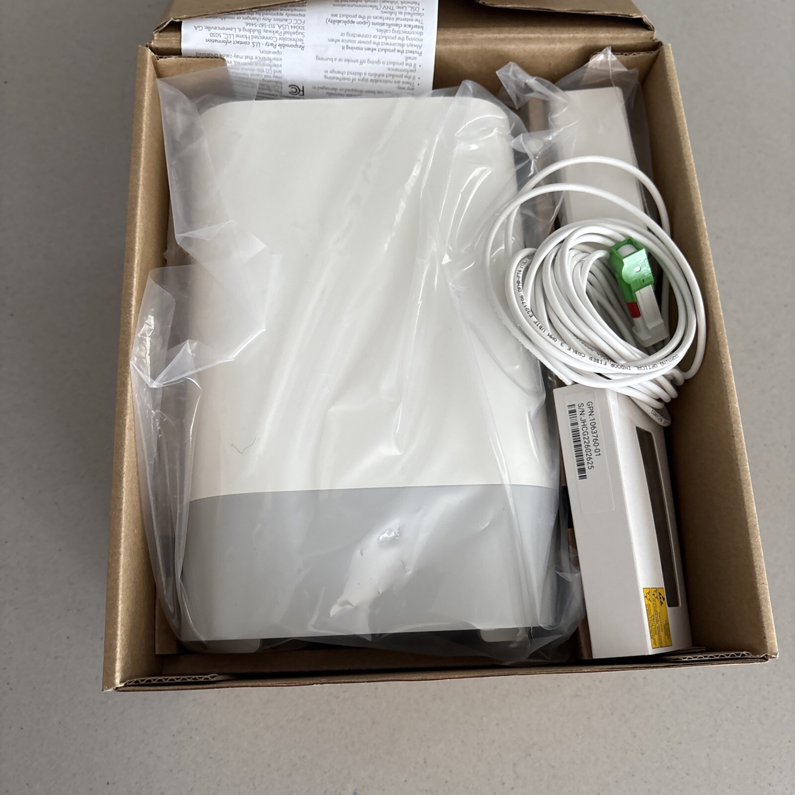 Google Fiber Network Internet Wifi 6 2Gig Router Gateway (Modem) GFRG300